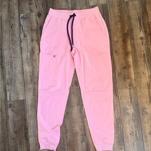 Fabletics Pink Marshmallow On Call Jogger Scrub
